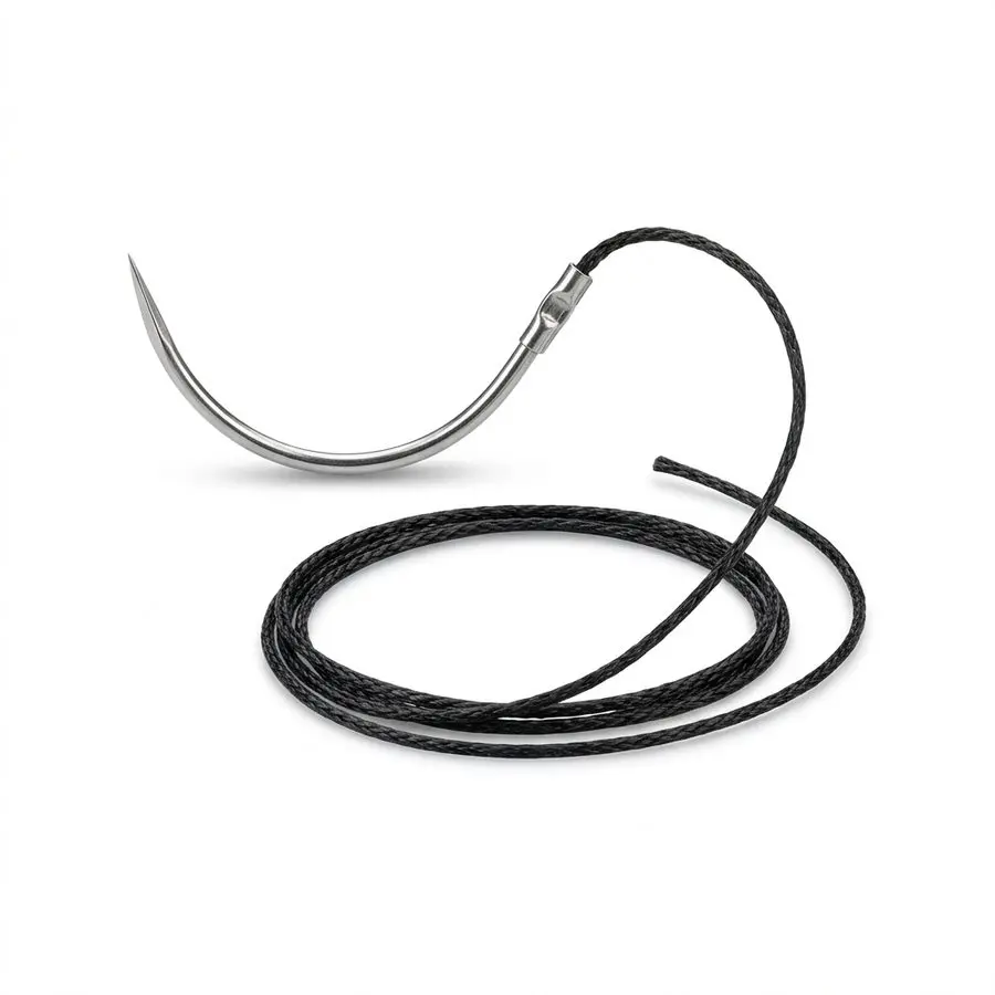 Fil de suture non résorbable tressé SOIE 3/0 — aiguille corps rond 3/8 de cercle 17 mm - Ethicon