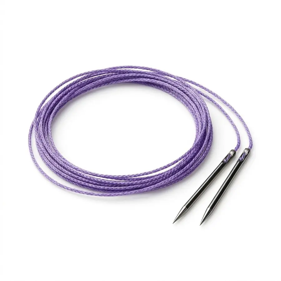 Fil de suture résorbable tressé VICRYL 8/0 — 2 aiguilles 6,5 mm, fil 30 cm