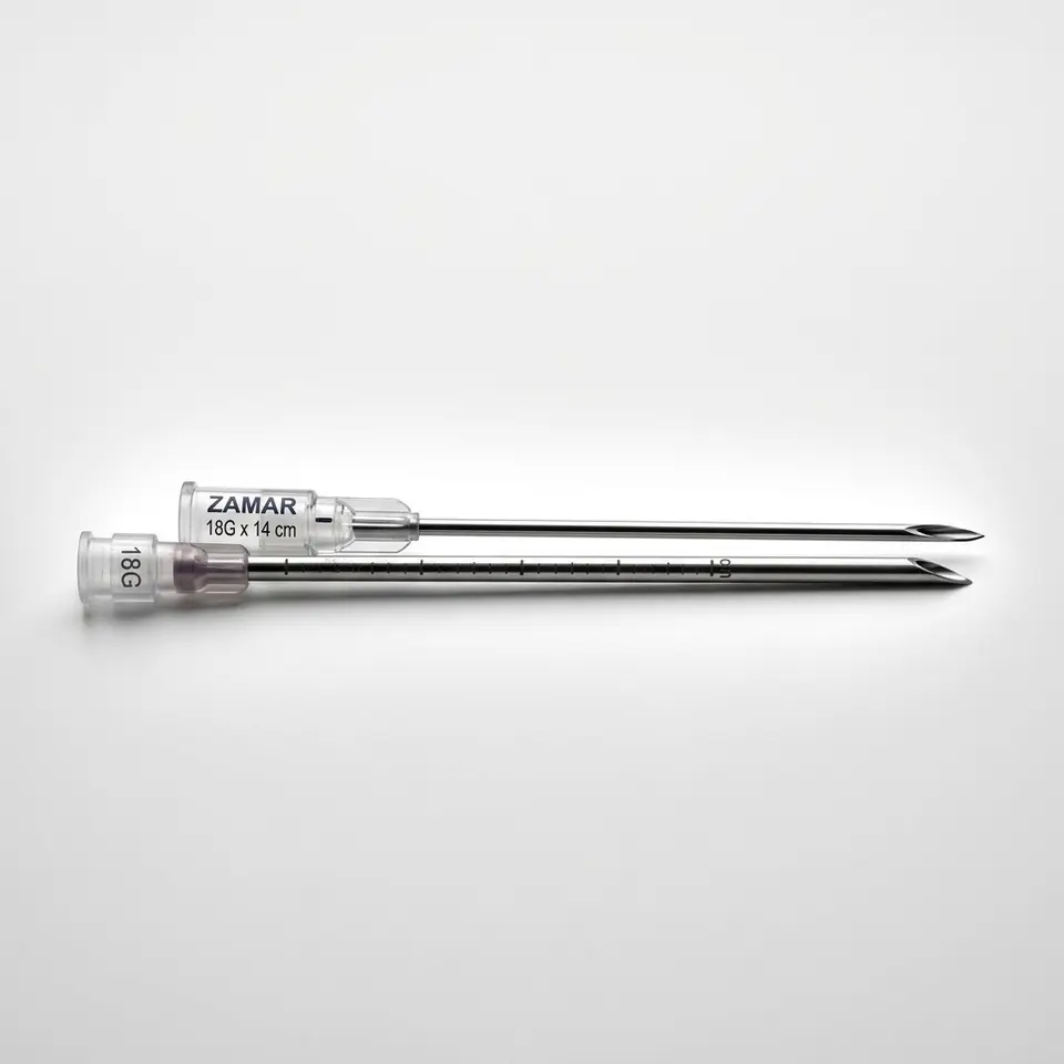 Aiguille coaxiale 18G/14 cm - ZAMAR