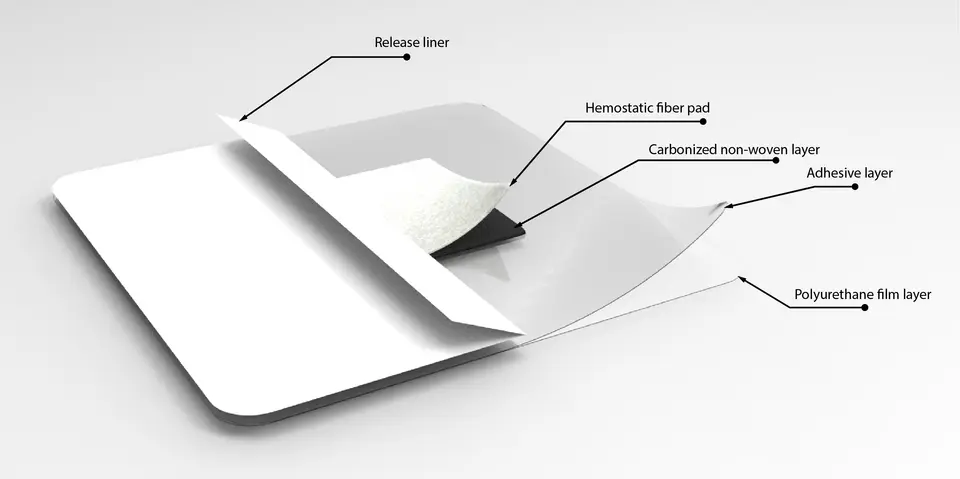 Pharma-Algi® F Carbon Adhesive Film - Pharmaplast