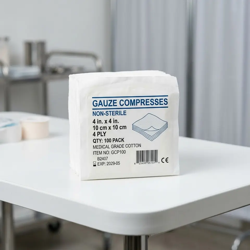 Compresses de gaze non stériles 5 cm x 5 cm - ULTIMED Classic (100% coton)