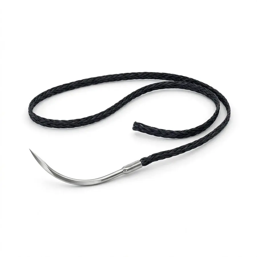 Fil de suture non résorbable tressé MERSUTURE 2/0 — aiguille triangulaire 1/2 cercle 26 mm - Ethicon