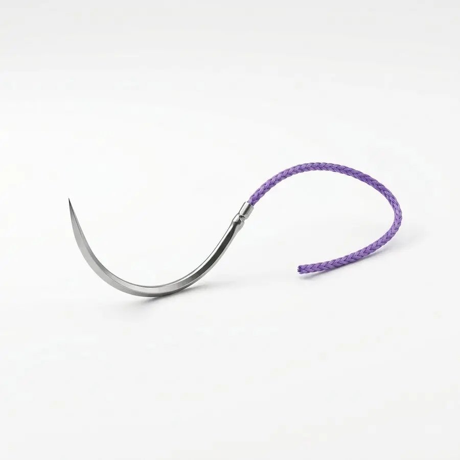 Fil de suture résorbable tressé VICRYL 4/0 serti — aiguille triangulaire 3/8 cercle 19 mm - Ethicon