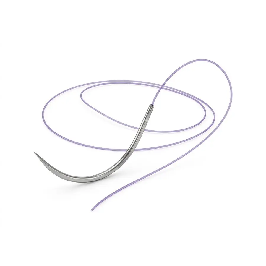 Fil de suture résorbable monofilament PDS 7/0 — aiguille ronde 3/8 cercle 9,3 mm - Ethicon