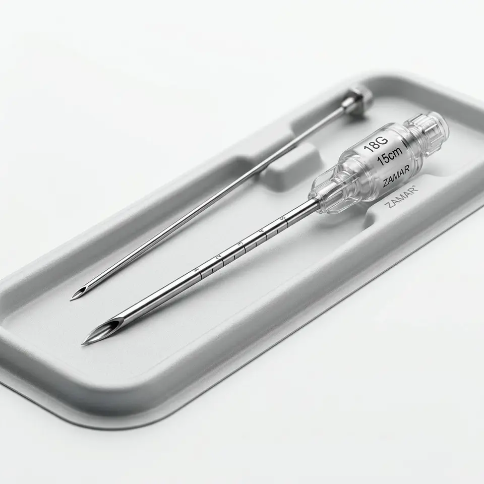 Kit pour biopsie hepatique 18G x 15 cm - ZAMAR
