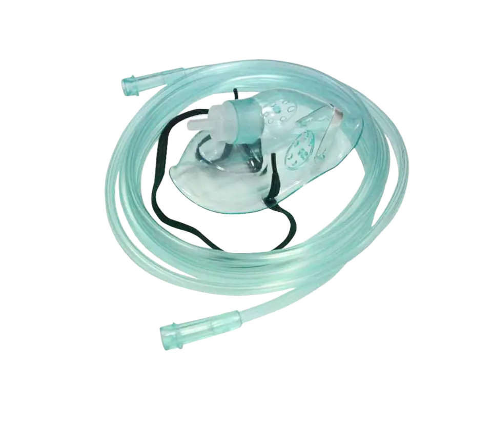 Masque a oxygene avec tubulure pédiatrique