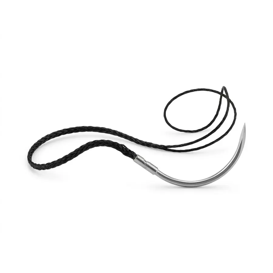 Fil de suture non résorbable tressé soie USP 0 — aiguille triangulaire 3/8 cercle 30 mm — illustration