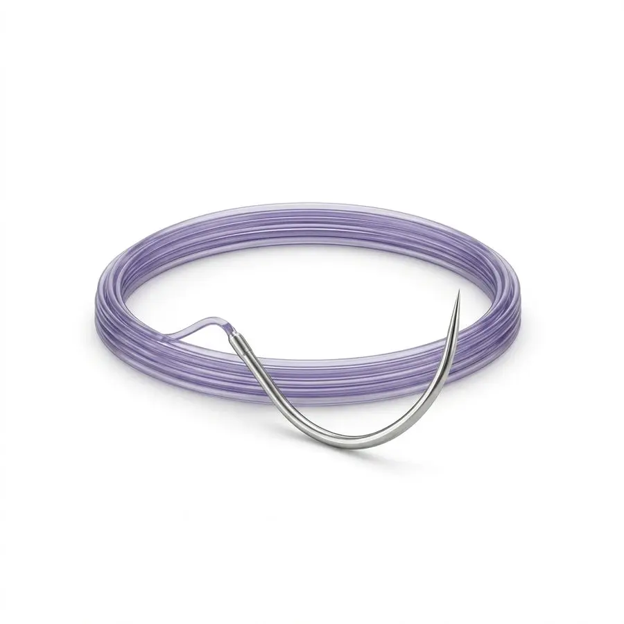 Fil de suture résorbable monofilament MONOCRYL 3/0 — aiguille corps rond 1/2 cercle 22 mm — illustration