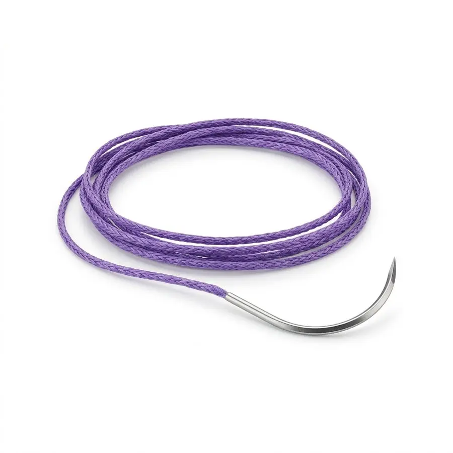 Fil de suture résorbable tressé VICRYL 0 — aiguille triangulaire 1/2 cercle 30 mm — illustration