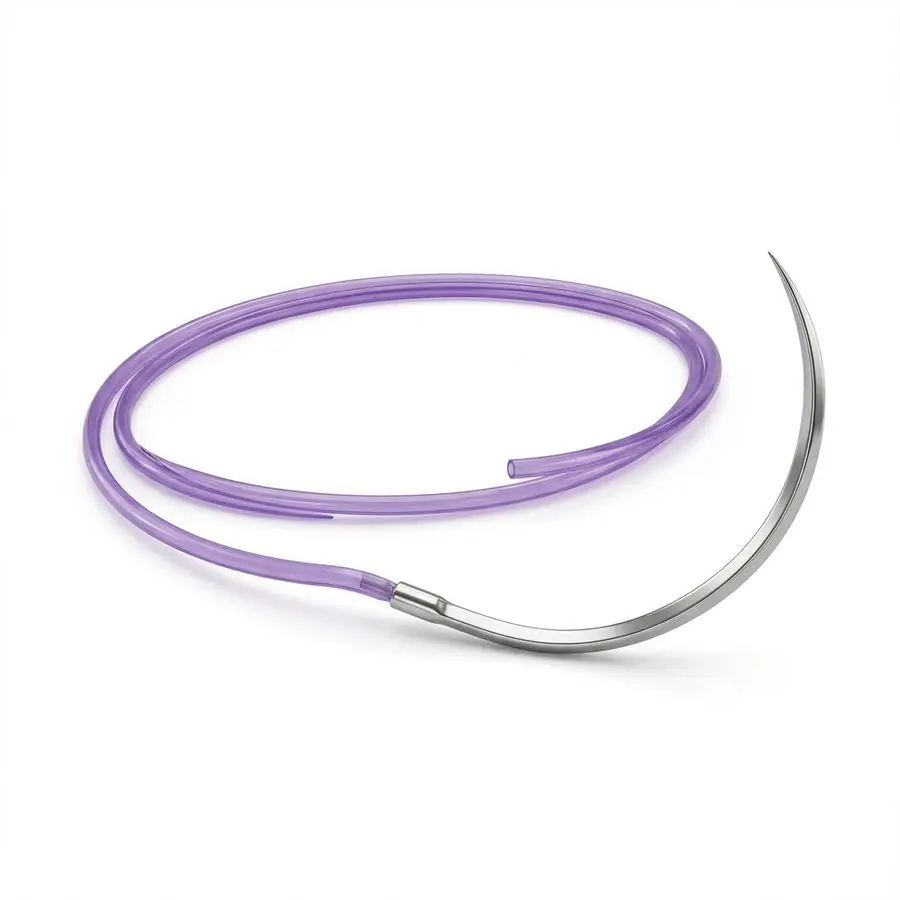 Fil de suture résorbable monofilament PDS 2/0 — aiguille 1/2 cercle 36 mm — illustration