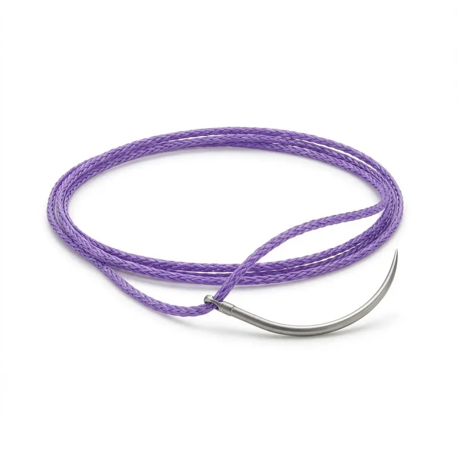 Fil de suture résorbable tressé VICRYL PLUS 3/0 — aiguille ronde 1/2 cercle 22 mm — illustration