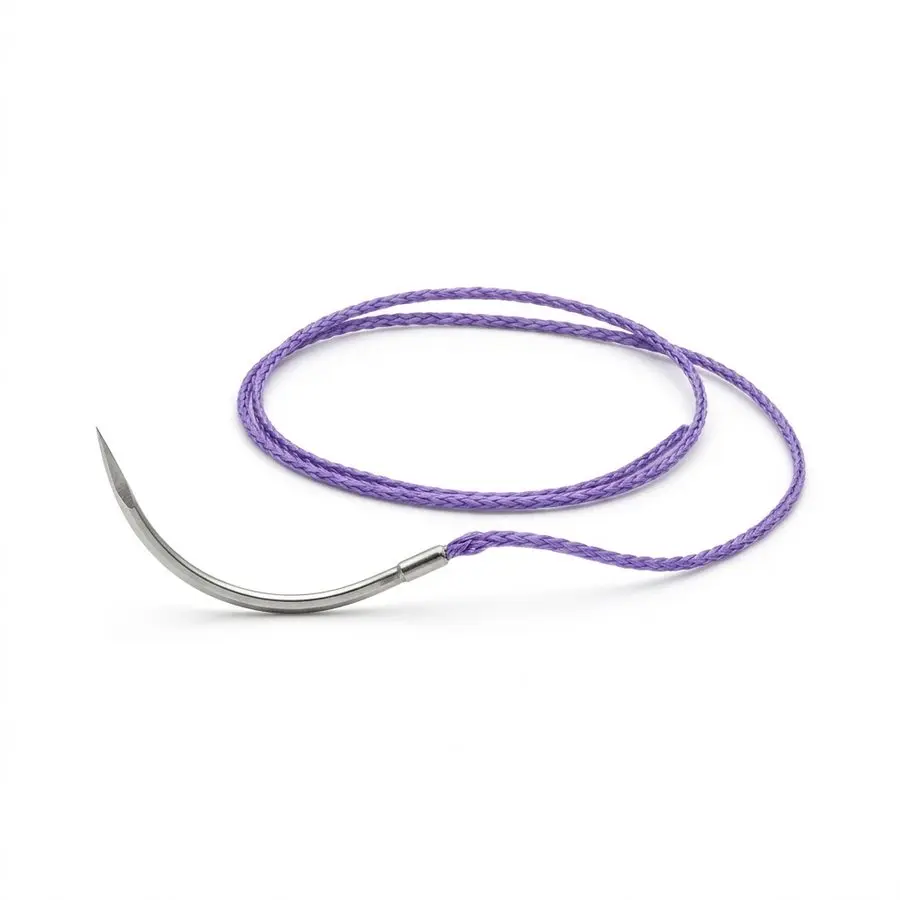 Fil de suture résorbable tressé VICRYL Plus 1 — aiguille triangulaire 1/2 cercle 30 mm — illustration