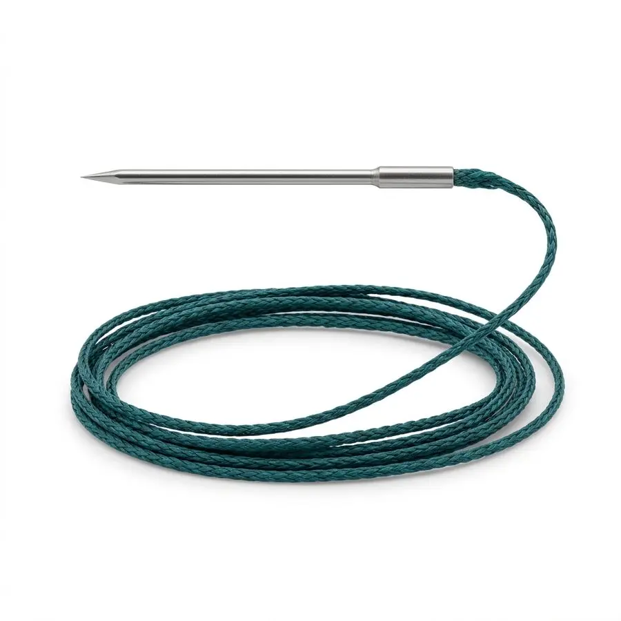 Fil de suture non résorbable tressé ETHIBOND — aiguille droite 48 mm, fil 75 cm — illustration