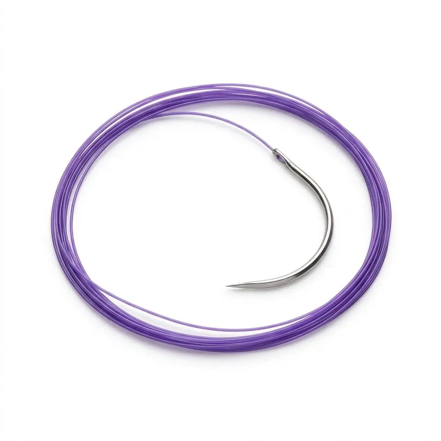 Fil de suture résorbable monofilament PDS 2/0 — aiguille corps rond 1/2 cercle 26 mm — illustration