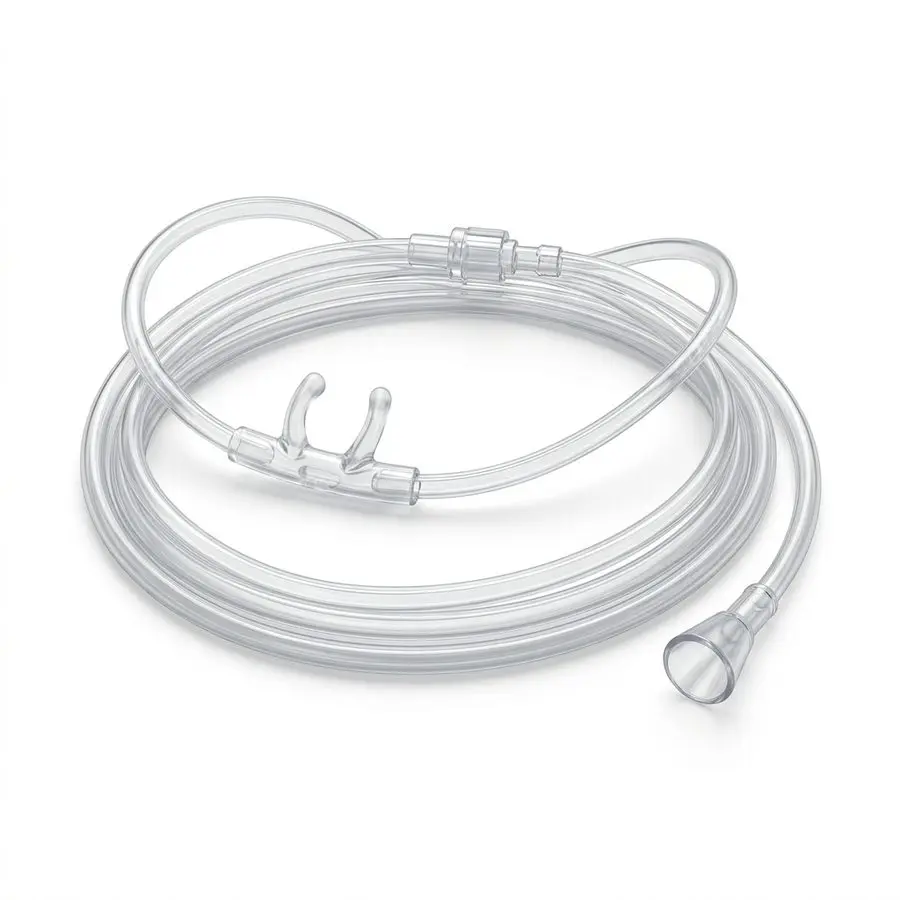 Lunettes à oxygène (canule nasale) avec tubulure de 2,1 m — oxygénothérapie — illustration