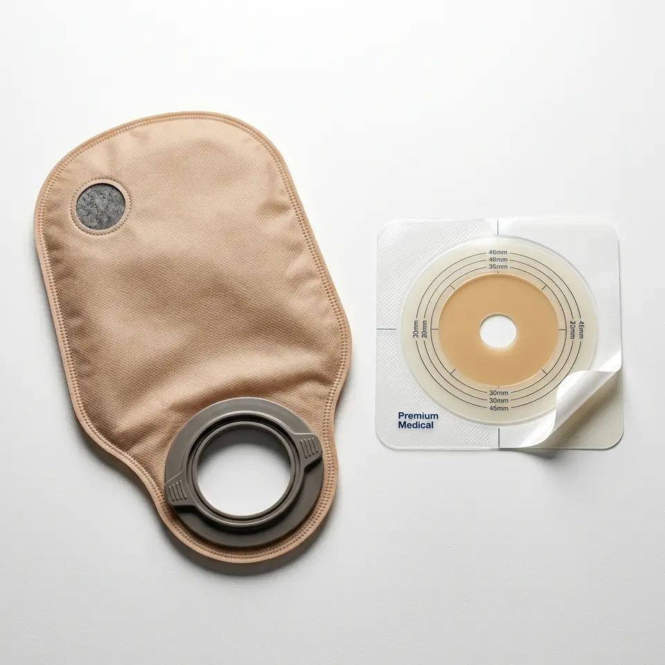 Poche de colostomie ouverte 70 mm