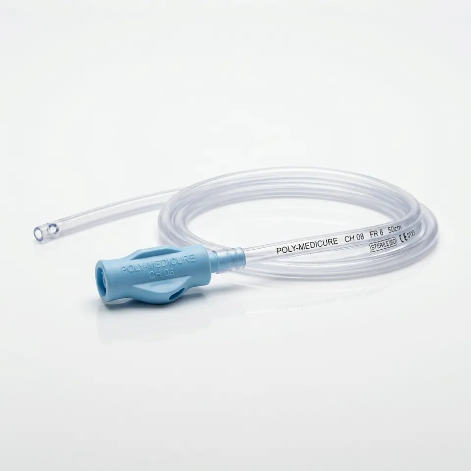 Sonde d'aspiration avec valve de controle / CH 08 - Poly-Medicure