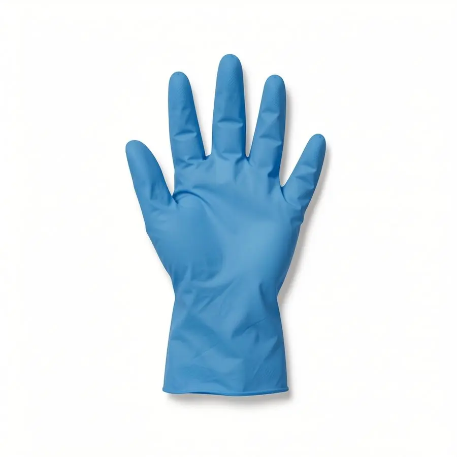 Gants d'examen en nitrile bleu non poudrés — taille M