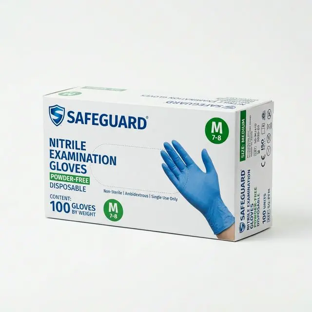Gants Nitrile Usage Unique (Taille S/M/L)