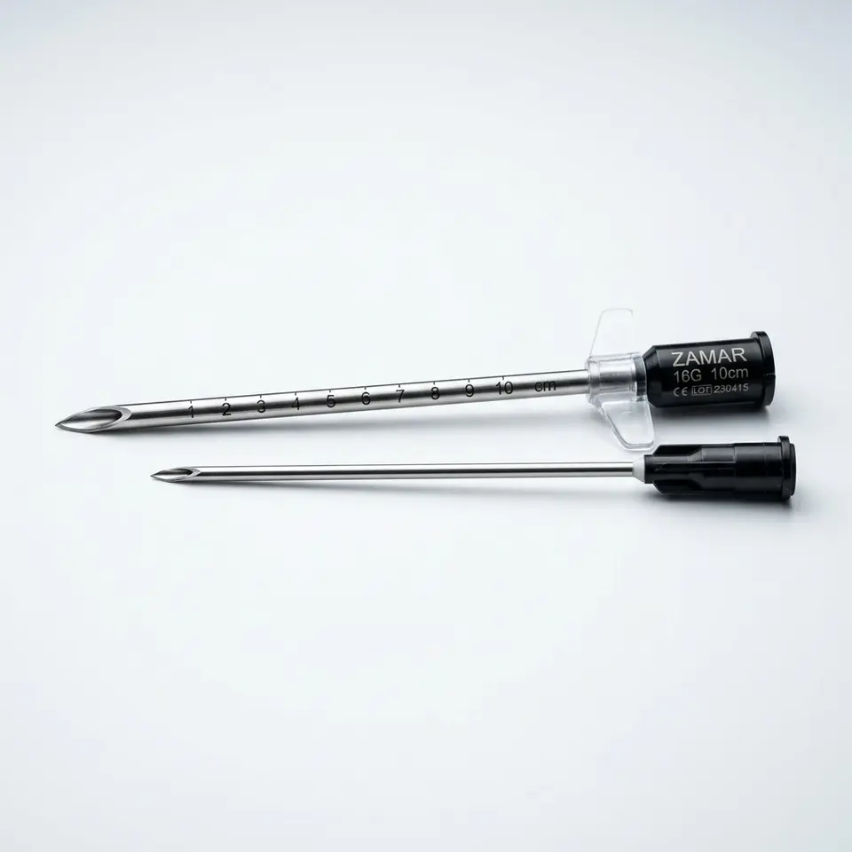 Aiguille coaxiale 16G/10 cm - ZAMAR
