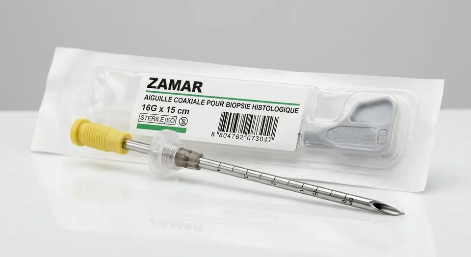 Aiguille coaxiale 16G/15 cm - ZAMAR