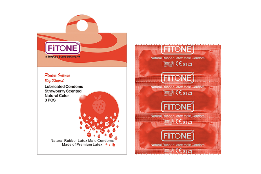 منتج طبي Plaisin Intense Big Dotted Condoms - Fitone