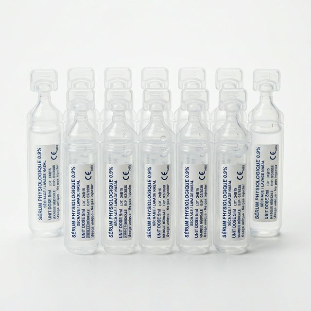 منتج طبي معتمد - Sérum Physiologique 0.9% (Doses Unitaires)