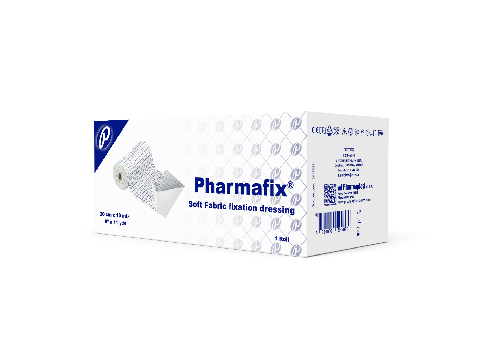 Pharmafix® — ضمادة تثبيت قماشية ناعمة
