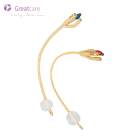 Double-Lumen Silicone Foley Cathéter with Tiemann Tip - Greatcare