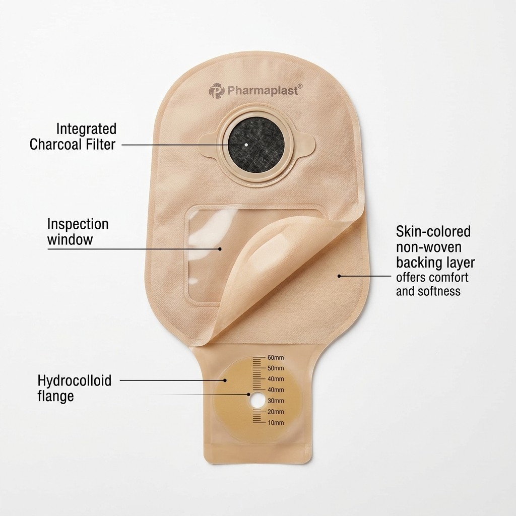 Stoma-Vie Colostomy One-Pièce Closed Pouches - Pharmaplast